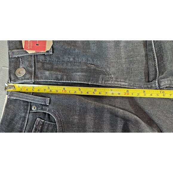 Levi's Womens 24 Black High Rise Super Skinny Ankle Jeans with Studded Ankle NWT - Picture 12 of 15